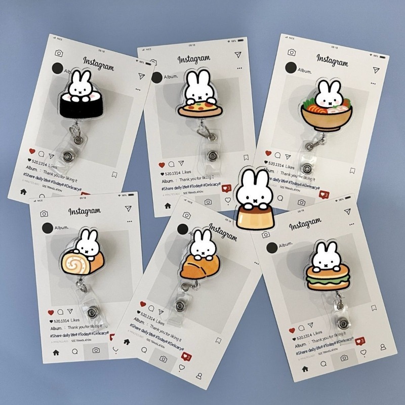 Kawaii Miffy Retractable ID Ba - огляд і ціна Kawaii Tech Accessories