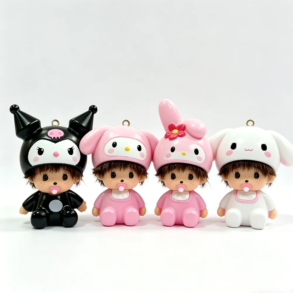 Sanrio Monchhichi Keychain 6pc - огляд і ціна Kawaii Tech Accessories