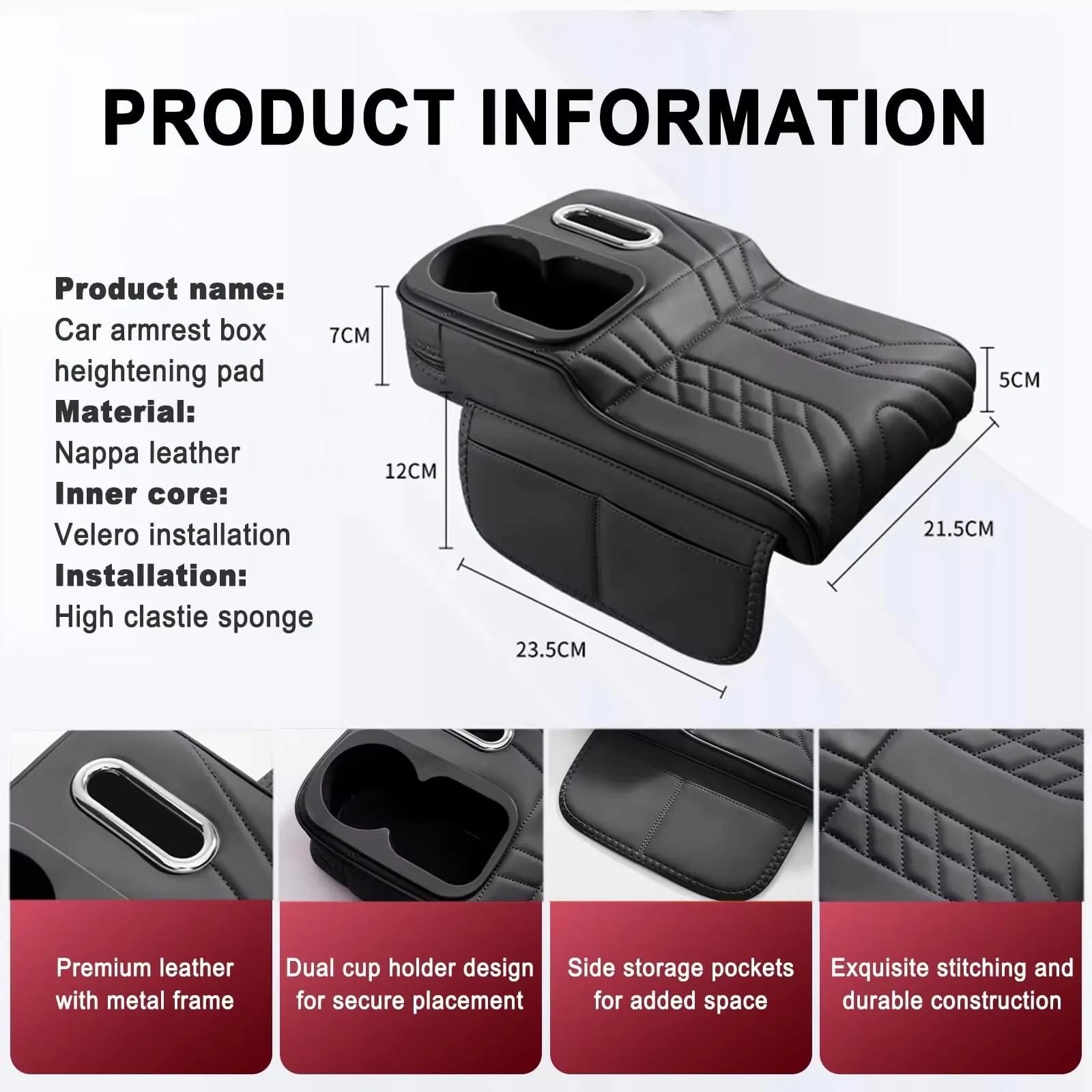 Car Armrest Box Heightening Pa - огляд і ціна Tech Car Accessories